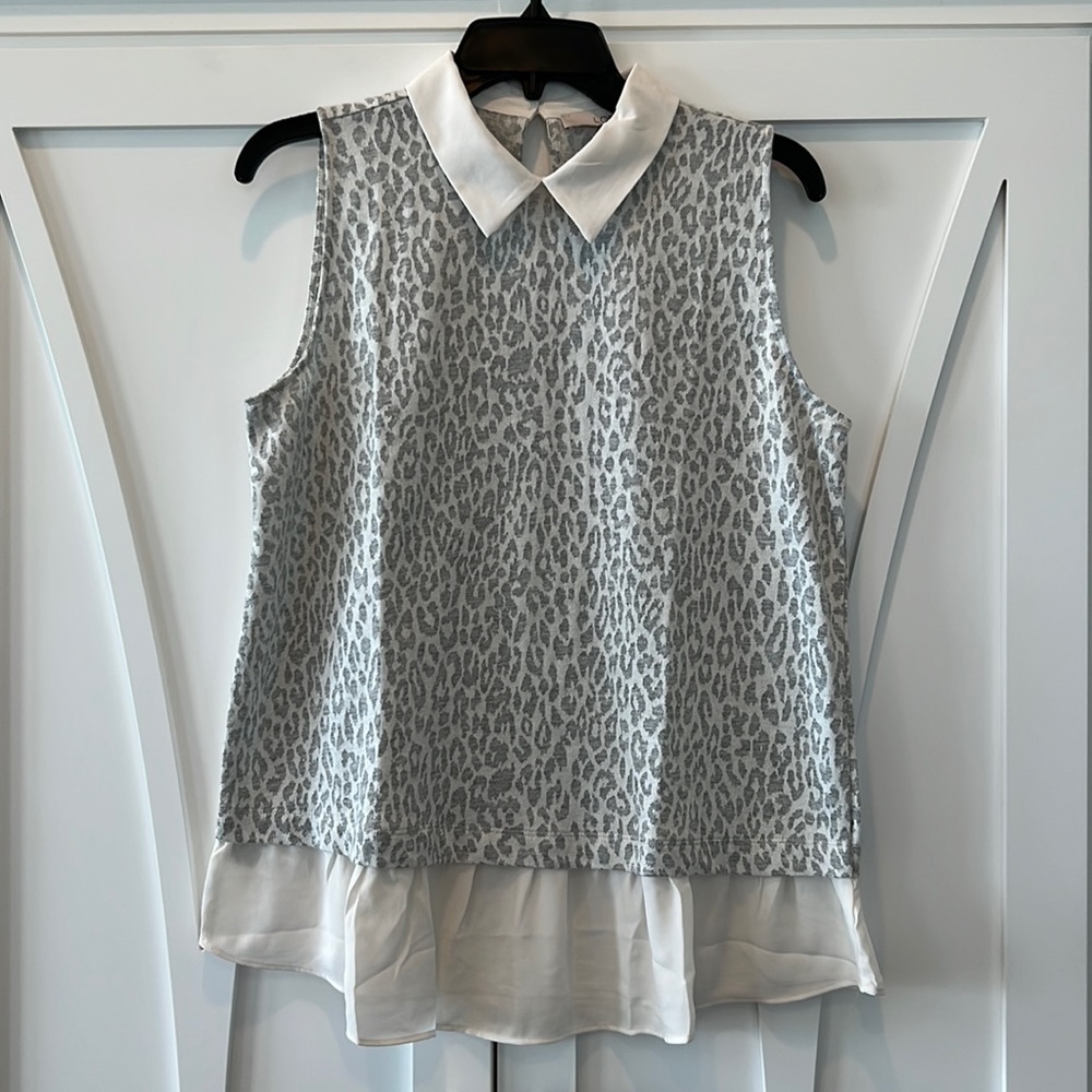 LOFT Leopard Top M